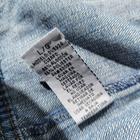 Upcycled Ladies Sz Large Jean/ Denim Vest - Picture 6 of 7